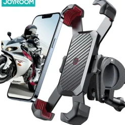 Motorcycle Phone Mount – Auto Lock Adjustable Bike Phone Holder for 4.7"-7" Cell Phones, Handlebar Compatible