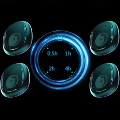 Mouse Jiggler Automatic Computer Undetectable Mouse Mover with Timer ON/Off Switch RGB Lights Driver-Free Keeps Computer Awake