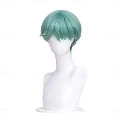 Movie Anime KPOP Demon Hunters Cosplay Baby Wig Short Green
