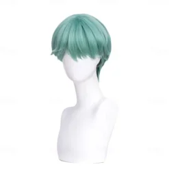 Movie Anime KPOP Demon Hunters Cosplay Baby Wig Short Green