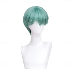 Movie Anime KPOP Demon Hunters Cosplay Baby Wig Short Green