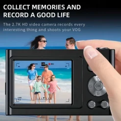 48MP 4K HD Digital Camera 2.4in Screen 16X Zoom Photo Video Photography Cameras Birthday Chirstmas Gift For Kids Children