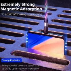 Multi Charging Cable 3.3ft 6.6ft USB A to Lightning / micro / USB C 3 A Fast Charging 3 in 1 Magnetic 540 Rotation For Samsung iPhone Phone Accessory