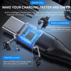 Multi Charging Cable 60W 3.3ft 6.6ft USB C to Lightning / micro / USB C 3 A Fast Charging Nylon Braided Durable Magnetic For Samsung Xiaomi Huawei Phone Accessory