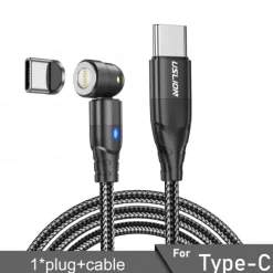 Multi Charging Cable 60W 3.3ft 6.6ft USB C to Lightning / micro / USB C 3 A Fast Charging Nylon Braided Durable Magnetic For Samsung Xiaomi Huawei Phone Accessory