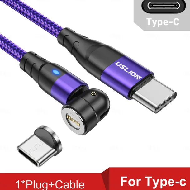 Multi Charging Cable 60W 3.3ft 6.6ft USB C to Lightning / micro / USB C 3 A Fast Charging Nylon Braided Durable Magnetic For Samsung Xiaomi Huawei Phone Accessory