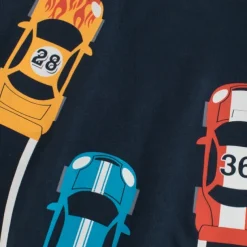 Multi Packs 2pcs Boys Crew Neck Short Sleeves Gray+Navy Blue T Shirt Tee Top Print Graphic Vacation Daily Wear 100% Cotton Spring & Summer