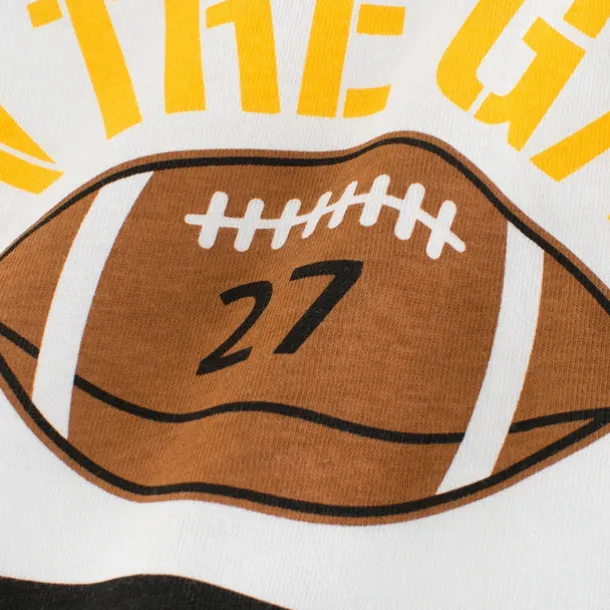 Multi Packs 2pcs Boys Crew Neck Long Sleeve Green+Yellow T Shirt Tee Top Print Graphic Vacation Daily Wear 100% Cotton Spring & Fall