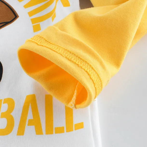 Multi Packs 2pcs Boys Crew Neck Long Sleeve Green+Yellow T Shirt Tee Top Print Graphic Vacation Daily Wear 100% Cotton Spring & Fall