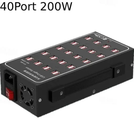 Multi USB Charger USB Fast Charging Station Universal Carregador Portatil For Iphone 15 Samsung Xiaomi Ipad Tablet 10/20/30/40/50/60 Port