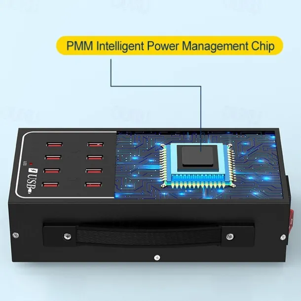 Multi USB Charger USB Fast Charging Station Universal Carregador Portatil For Iphone 15 Samsung Xiaomi Ipad Tablet 10/20/30/40/50/60 Port