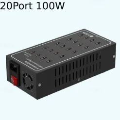 Multi USB Charger USB Fast Charging Station Universal Carregador Portatil For Iphone 15 Samsung Xiaomi Ipad Tablet 10/20/30/40/50/60 Port