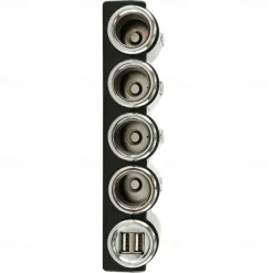 Multi-function 4 Way 12V-24V Car Cigarette Lighter Splitter Multi Socket Dual USB Plug Charger