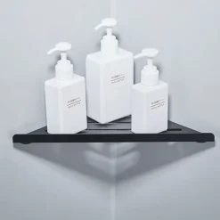 Multifunction Bathroom Triangle Shelf Wall Mounted Stainless Steel 1 Pack Corner Storage Shelf for Bathroom, Toilet and Kitchen