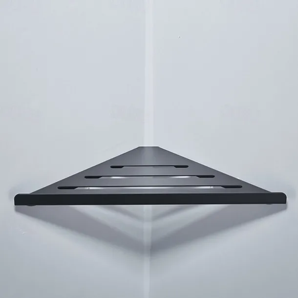 Multifunction Bathroom Triangle Shelf Wall Mounted Stainless Steel 1 Pack Corner Storage Shelf for Bathroom, Toilet and Kitchen