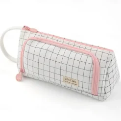 Multi-function Pencil Case Corduroy High Capacity Pencil Case for High School Students