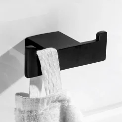 Multifunction Robe Hook Premium Design Contemporary Stainless Steel and Metal Hook for Bathroom Wall Mounted 1pc