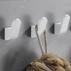 Multifunction Robe Hooks Aluminum for Bathroom and Kitchen Wall Mounted New Design 3pcs