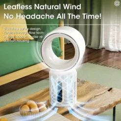 Multifunction USB Fan – Rechargeable Desktop Fan with LED Light, Camping, Ceiling and Portable Modes