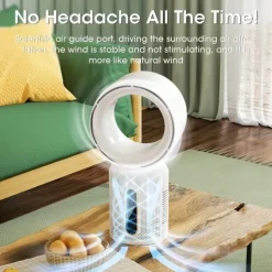 Multifunction USB Fan – Rechargeable Desktop Fan with LED Light, Camping, Ceiling and Portable Modes