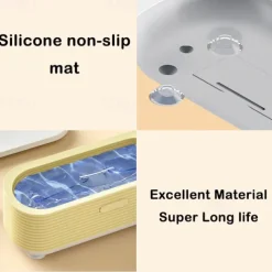 Multi-functional Cleaning Machine Jewelry Makeup Brush Glasses Cleaner Portable Mini Electric Cleaning Box