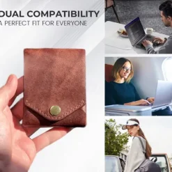 Multifunctional Compact Wallet - Leather Bi-Fold Wallet for Men and Women, Slim and Stylish Design with Card Slots and Coin Pocket