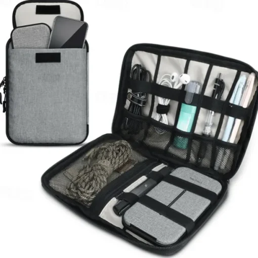 Multifunctional Digital Cable Storage Bag Portable Electronic Accessories Storage Bag Hard Drive Charger Power Supply Organizer Bag