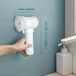 Multifunctional Handheld Radio Electric Cleaning Brush Kitchen Dishwashing Brush Bathroom Sink Tile Electric Cleaning Brush
