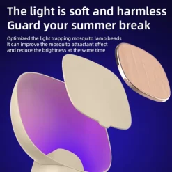 Multifunctional Mosquito Trap Lamp – Anti-Mosquito Device with Clock and Purple Light, Wireless Powered by Mobile Phone