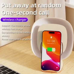 Multifunctional Mosquito Trap Lamp – Anti-Mosquito Device with Clock and Purple Light, Wireless Powered by Mobile Phone