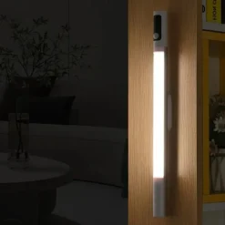 Multifunctional Motion Sensor Under Cabinet Light – Tri-color Dimmable USB Rechargeable Night Lamp with Magnetic Mounting for Kitchen, Office, and Wardrobe Lighting