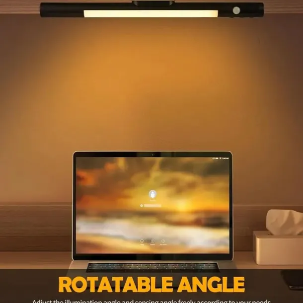 Multifunctional Motion Sensor Under Cabinet Light – Tri-color Dimmable USB Rechargeable Night Lamp with Magnetic Mounting for Kitchen, Office, and Wardrobe Lighting