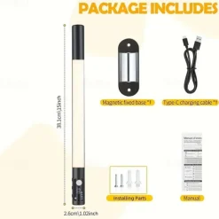 Multifunctional Motion Sensor Under Cabinet Light – Tri-color Dimmable USB Rechargeable Night Lamp with Magnetic Mounting for Kitchen, Office, and Wardrobe Lighting