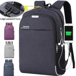 Multifunctional Waterproof USB Charging Business Laptop Backpack Men and Women Travel Anti-theft Backpack School Backpack, Back to School Gift