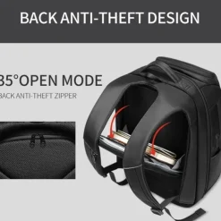 Multi-layer Storage Waterproof Premium Backpacks Anti-thief Design for Men 17 Inch Laptop Medium Plus Backpack with USB Charging Port CR9