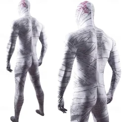 Mummy Halloween Cosplay Costume Masquerade Adults' Men's Women's Carnival Masquerade Party Halloween Masquerade Easy Halloween Costumes Dress Up