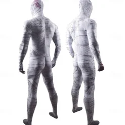 Mummy Halloween Cosplay Costume Masquerade Adults' Men's Women's Carnival Masquerade Party Halloween Masquerade Easy Halloween Costumes Dress Up
