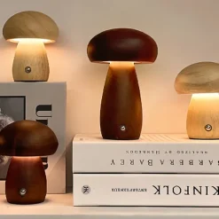 Mushroom Lamp LED Rechargeable Table Night Light Creative Bedside Night Light Touch Switch Atmosphere Gift Light
