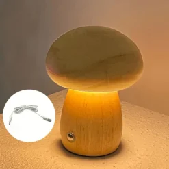 Mushroom Lamp LED Rechargeable Table Night Light Creative Bedside Night Light Touch Switch Atmosphere Gift Light
