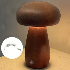 Mushroom Lamp LED Rechargeable Table Night Light Creative Bedside Night Light Touch Switch Atmosphere Gift Light