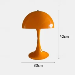 Mushroom Lamp Plug in Bedside Lamp Bedroom Table Lamps Light Luxury Nordic Retro Small Table Lamp Bedroom Bedside Light Decorative 110-240V