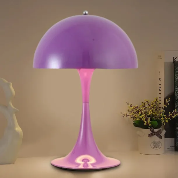 Mushroom Lamp Plug in Bedside Lamp Bedroom Table Lamps Light Luxury Nordic Retro Small Table Lamp Bedroom Bedside Light Decorative 110-240V