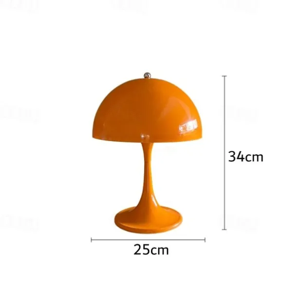 Mushroom Lamp Plug in Bedside Lamp Bedroom Table Lamps Light Luxury Nordic Retro Small Table Lamp Bedroom Bedside Light Decorative 110-240V