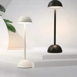 Mushroom Metal Desk Lamp, Wireless USB Charging Touch Bedside Light Bar Bar Atmosphere Lamp Lighting Fixture for Living Room Bedroom 1PC