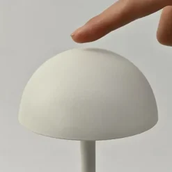 Mushroom Metal Desk Lamp, Wireless USB Charging Touch Bedside Light Bar Bar Atmosphere Lamp Lighting Fixture for Living Room Bedroom 1PC