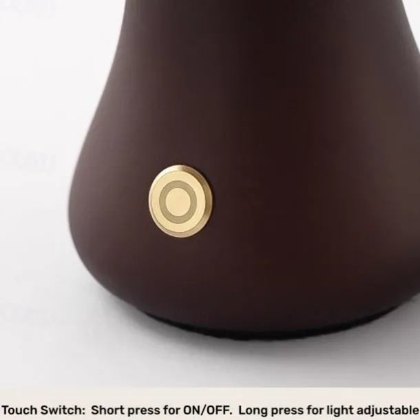 Mushroom Table Lamp Bedroom Bedside Sleep Night Light Solid Wood Dimmable Atmosphere Light