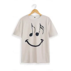 Music Festival Men's Graphic Funny Smile Face T Shirt Short Sleeve T shirt 3D Print Crew Neck Shirt Vintage Fashion Designer Outdoor Daily Sports Blue Red Green Spring & Summer Clothing Apparel S M L