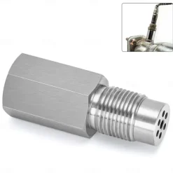 M18x1.5 Oxygen Sensor Thread Adapter Stainless Steel Universal Mini Catalyst Converter Emulator Extension Spacer