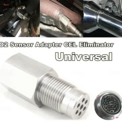 M18x1.5 Oxygen Sensor Thread Adapter Stainless Steel Universal Mini Catalyst Converter Emulator Extension Spacer