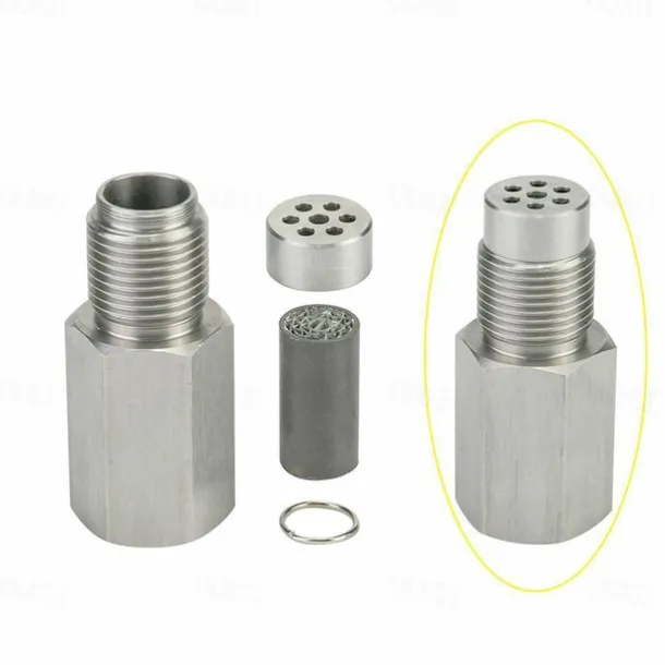 M18x1.5 Oxygen Sensor Thread Adapter Stainless Steel Universal Mini Catalyst Converter Emulator Extension Spacer